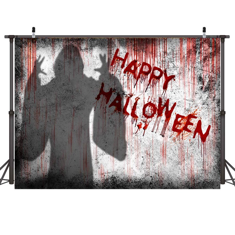 LTLYH 7x5ft Bloody Halloween Backdrop Halloween Horror Photography Background for Party Decorations Trick or Treat Banner for Photo Booth 066 - Image 4